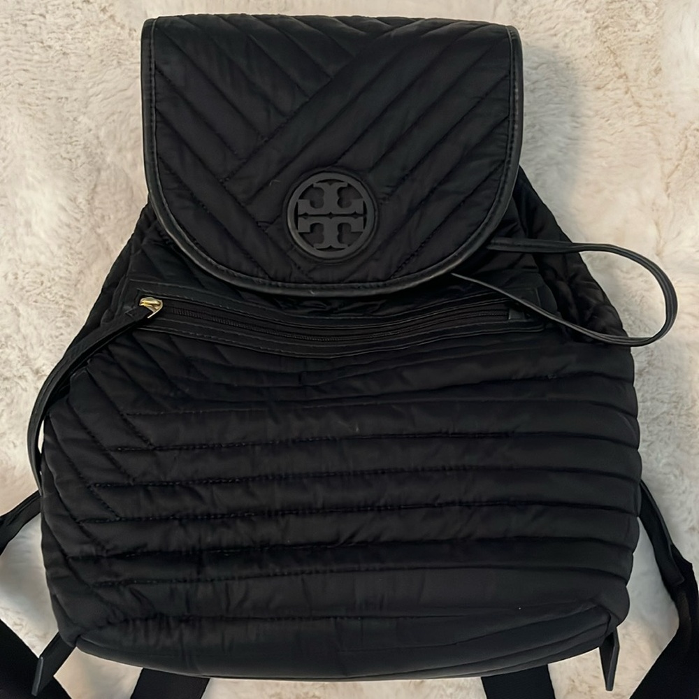 Tory Burch Quilted Nylon Backpack
